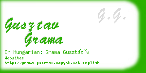 gusztav grama business card